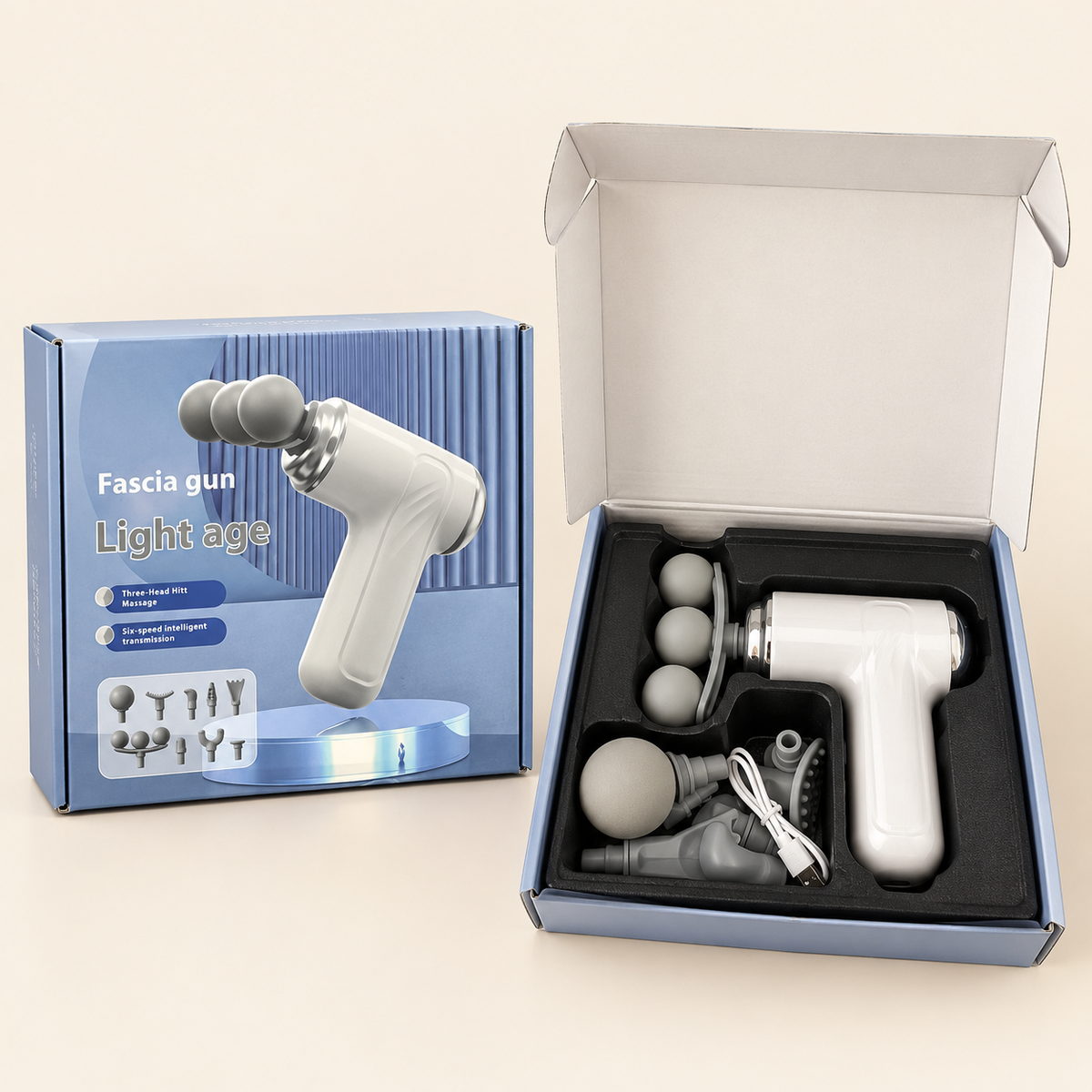 3-Head Massage Gun