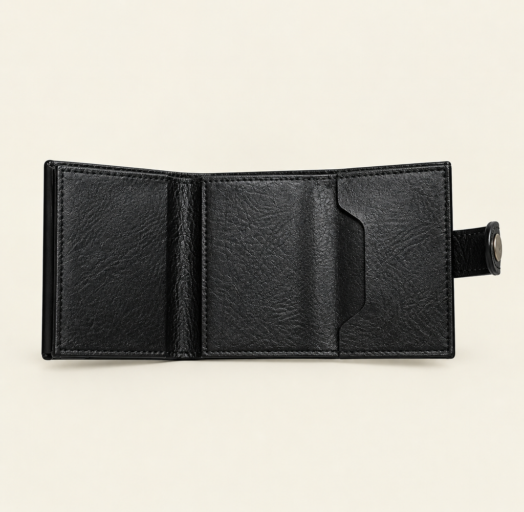 Vintage Leather Pop-Up Wallet