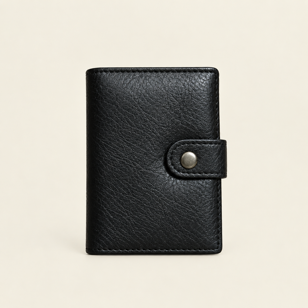 Vintage Leather Pop-Up Wallet